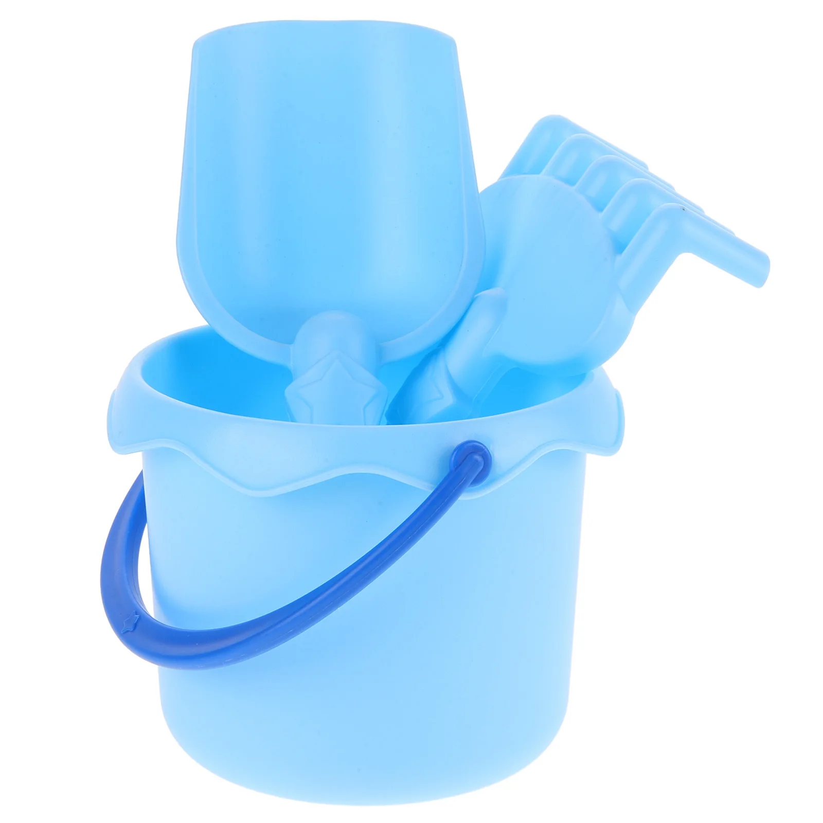 1 Set Kids Garden Tools Shovel Rake Water Bucket Beach Sand Outdoor Digging Set For Children Toddler Mini Planting Yard Tools