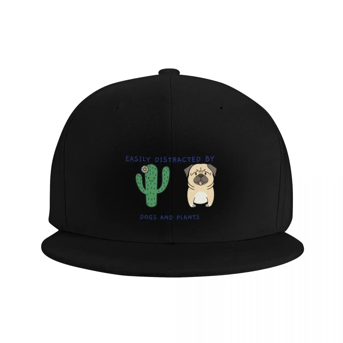 Easily Distracted by Dogs And Plants Baseball Cap Custom Cap party Hat Fashion Beach Women's Beach Outlet Men's