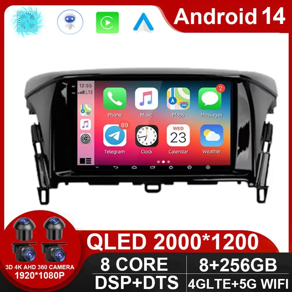 

Android 14 For Mitsubishi Eclipse Cross 1 2017 - 2021 Multimedia Navigation GPS Video Autoradio Player Car Stereo Carplay NO DVD