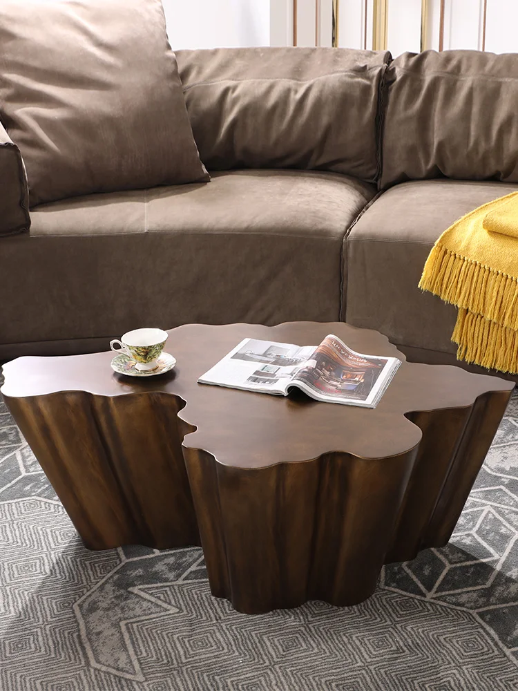 YFY  Shaped Coffee Table Light Luxury Modern Designer Model Artistic Sense Irregular Living Room Tea Table