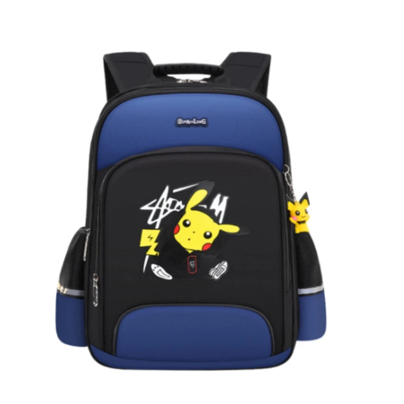 Pikachu Kids School Backpack Multi-Color Options Large Capacity Ergonomic Spine Protection Bag Cartoon Student Book Bag