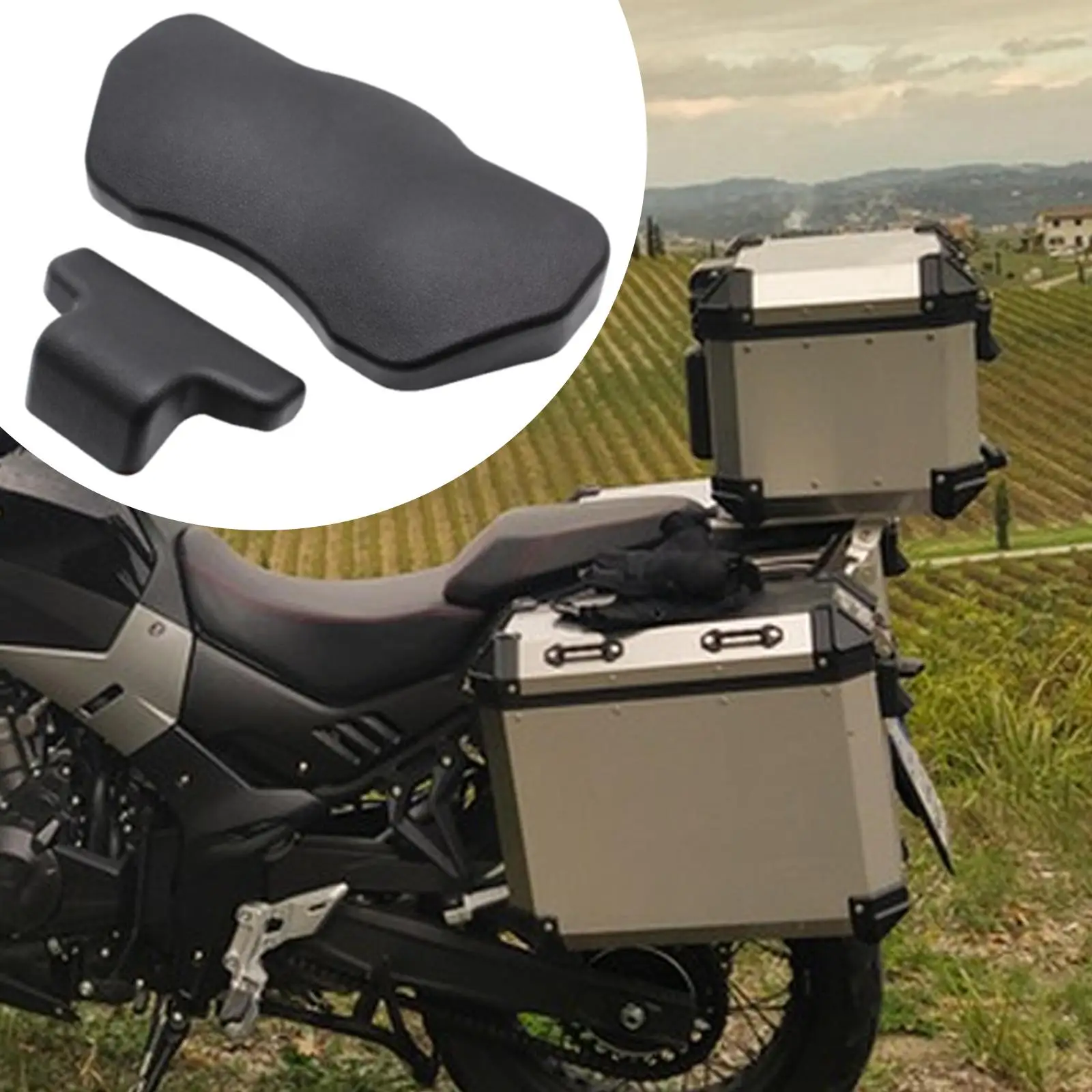 

Motorcycle Trunk Back Pad Spare Parts Black Rear Seat Pad PU Easy Installation for BMW R1200GS F800GS F750GS Accessories