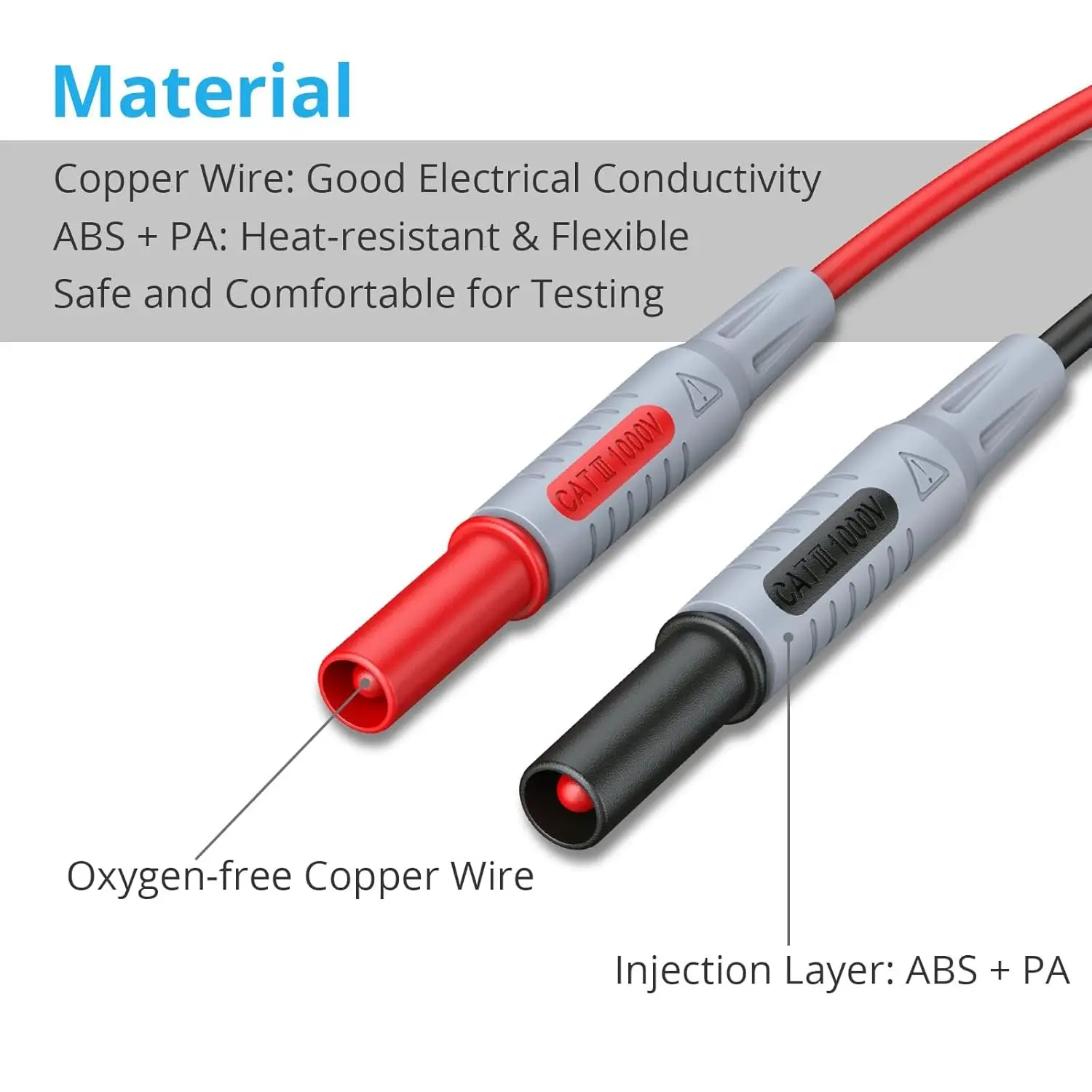 Proster 24pcs Multimeter Test Leads, Probes, Alligator Clips for Volt Clamp Meters