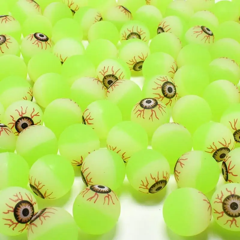 Eyeball Pong Balls Halloween Bag Stuffers 30 Piece Light Up Eyeballs Eye Balls Halloween Bowl Filler For Roll Throw Catch