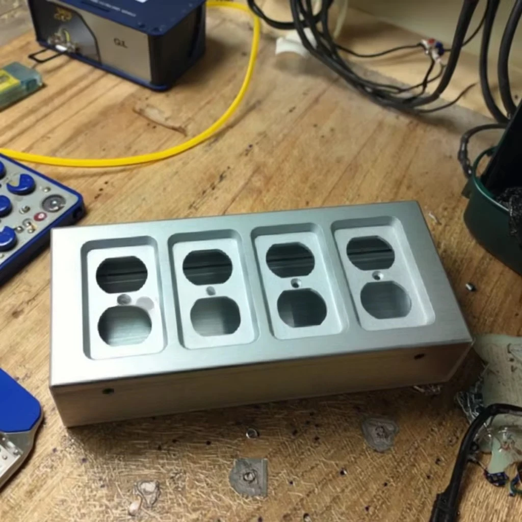 Audiophile DIY 8 Holes Power Amplifier Enclosure Professional Aluminum Case Desktop Audio Chassis