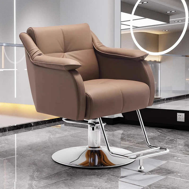 Simple Online Celebrity Barber Chairs Hair Salon Speciality Perm Stool Barber Chairs Swivel Lift Salon Furniture Cadeira FYBC