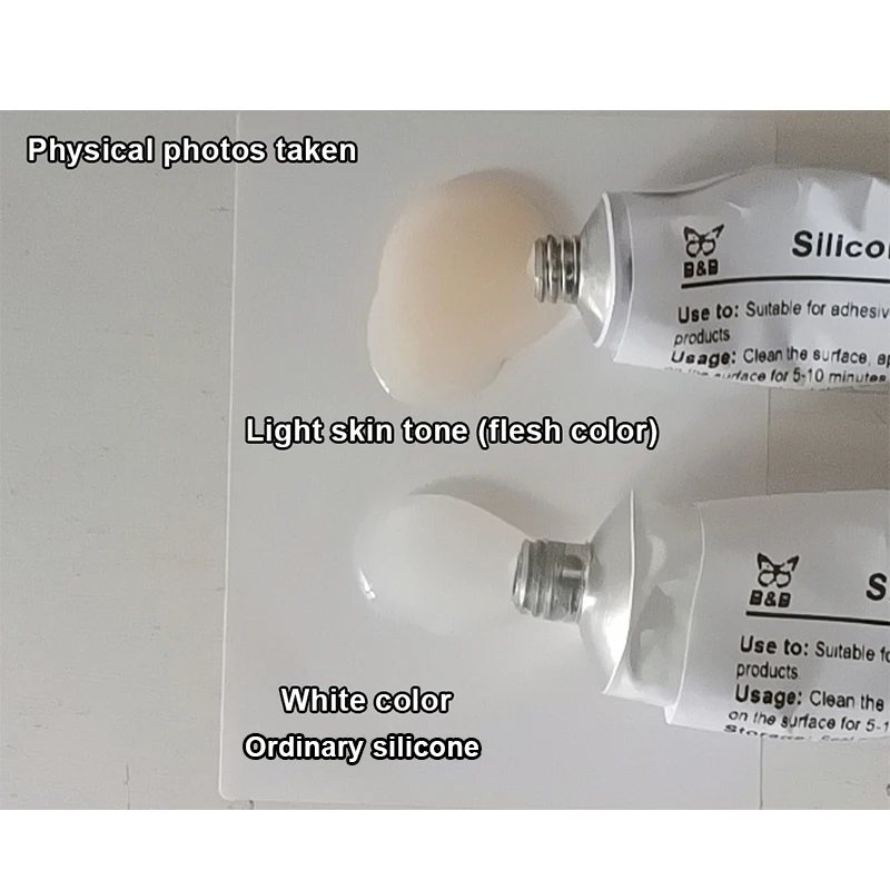 Silicone Materials Special Glue, DIY Light Skin Tone Silicone Doll Model Repair Bonding Doll Wound Hole Repair Soft Not Hard