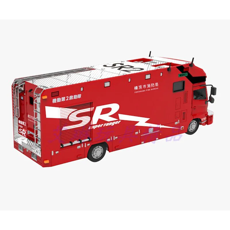 ACT 1:64 Yokohama Fire Special Height rescue vehicle SR alloy car model decoration 15*4*6cm