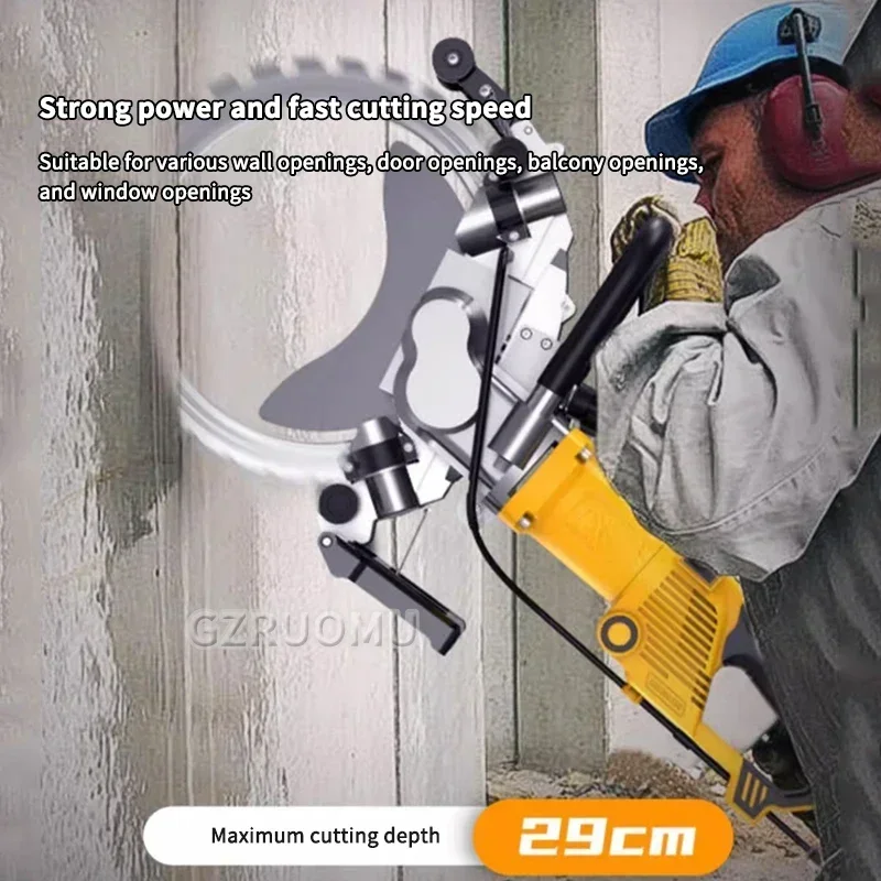 High-power High Frequency Ring Saw Concrete Wall Cutting Machine 5000W 220V Door And Window Stone Cutting Machine