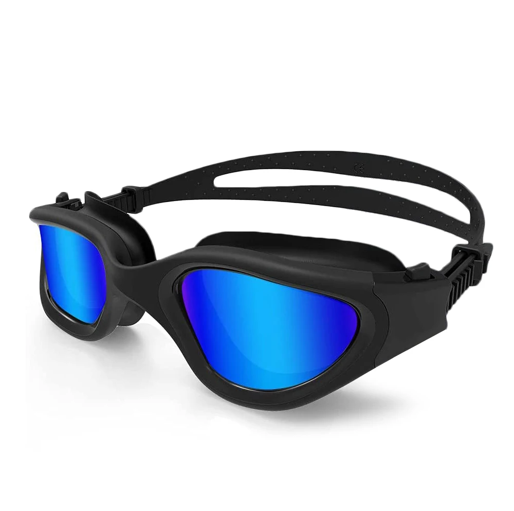 Swimming Goggles,High-definition Electroplated Goggles,Silicone Waterproof and Anti Fog ,Adult Large Frame Glasses