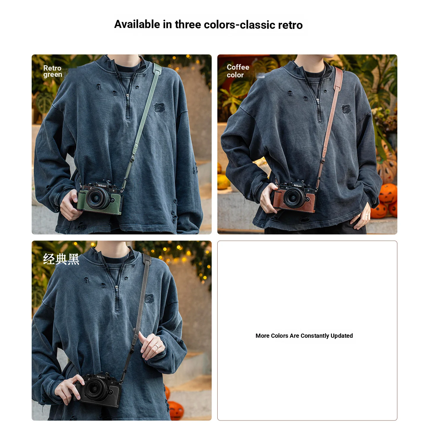 Exclusive New Camera Bag for Nikon ZF Camera Grip Protective Cover Shoulder Strap Wrist Strap Accessories