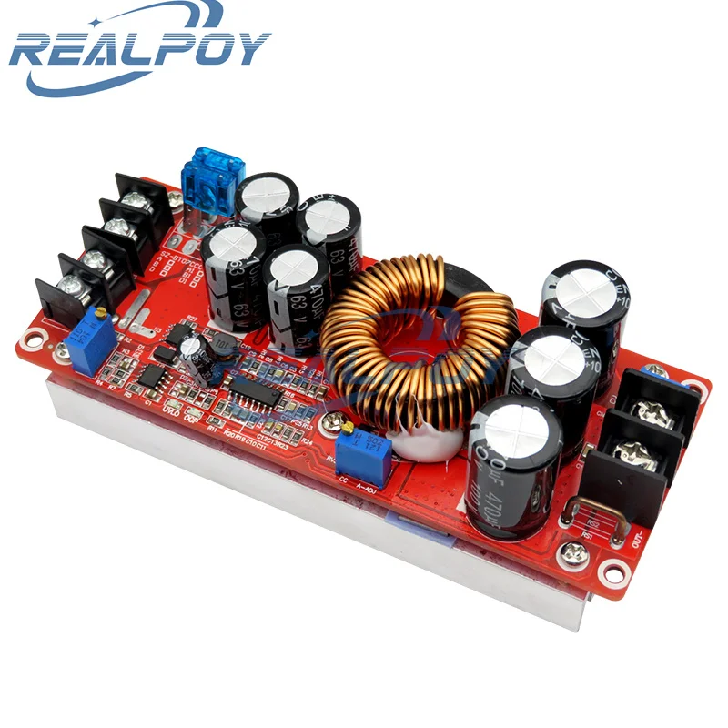 1200W 20A DC DC Converter Boost Step-up Power Supply Module IN 8-60V OUT 12-83V Hight Power Converter Step Up Module