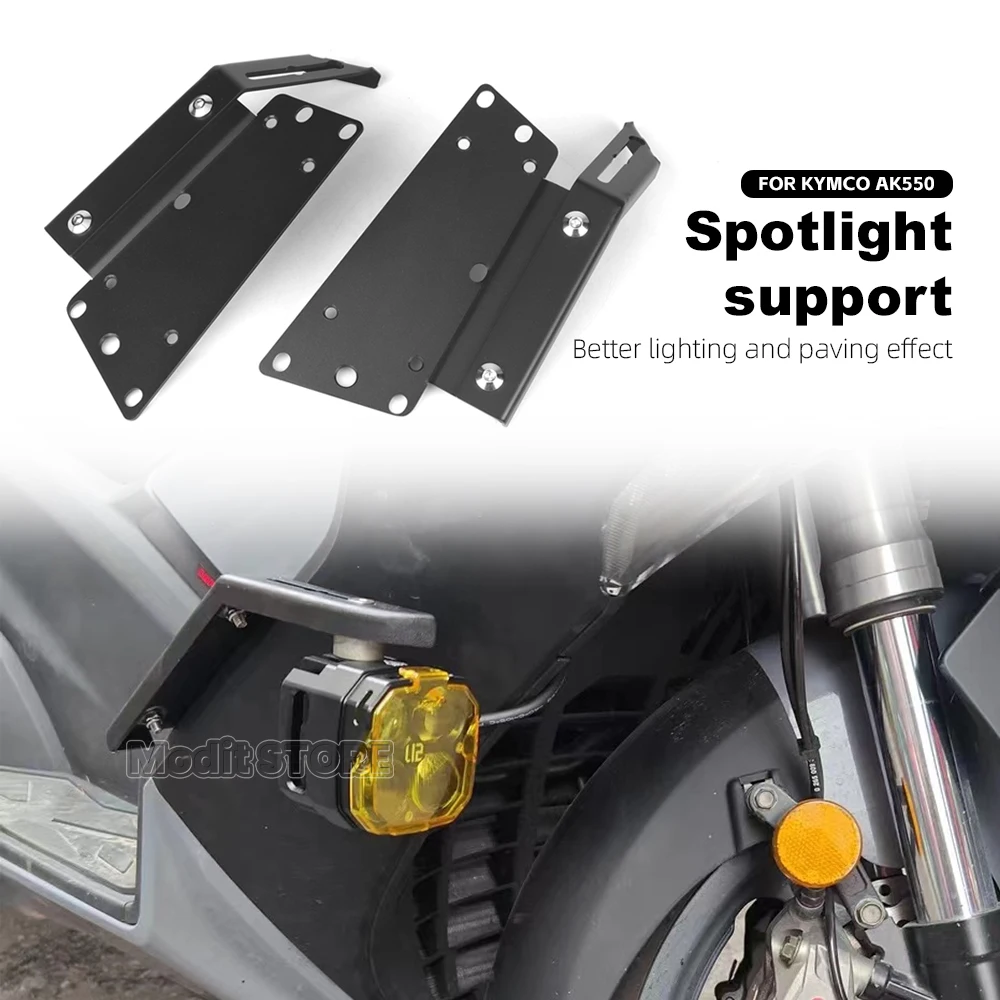 

Motorcycle Spotlight bracket For KYMCO AK550 ak 550 2017-2022 foot mounted installation bracket Sports light fog lamp holder