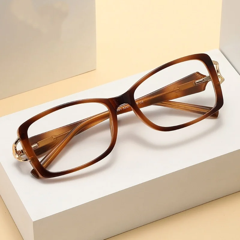 Óculos de prescrição quadrados anti-luz azul feminino masculino tr90 lente de miopia óculos ópticos míopes lunettes 0 -0.5 -0.75 a-6.0