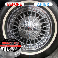 1pc 100G Automotive Chrome Restoration Paste | For Door Handles, Chrome Trim,, Flat Polishing And Oxidation Polishing