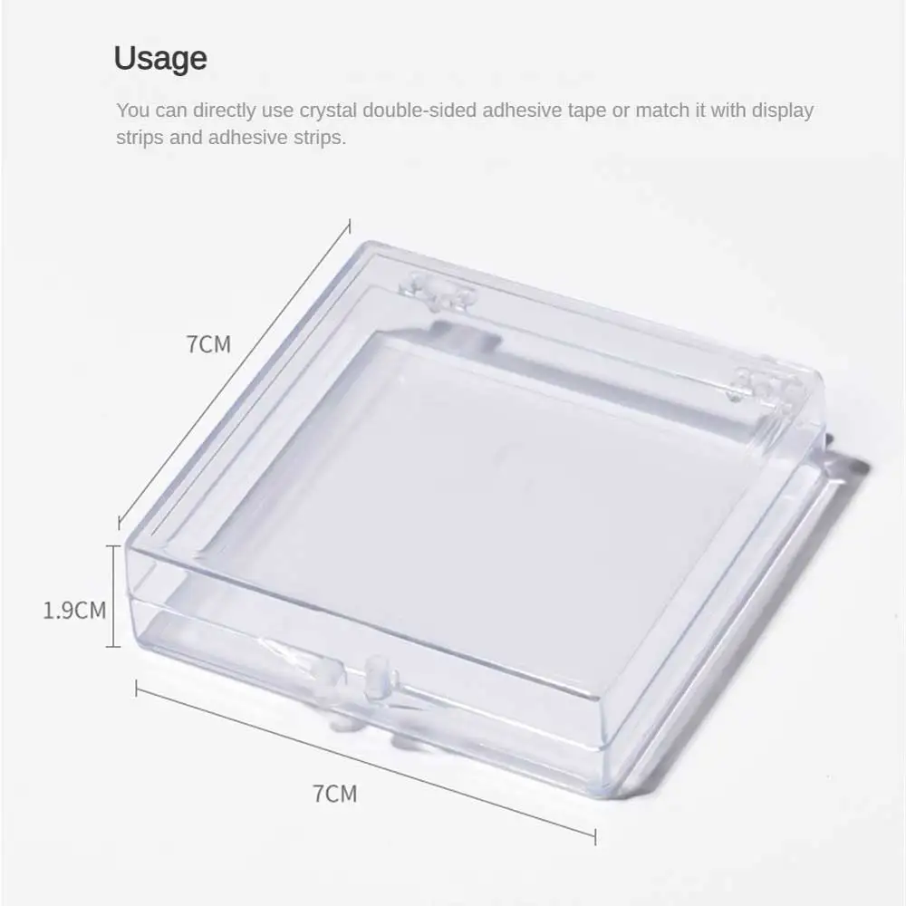 Convenient Nail Storage Box Dust-proof Transparent Nail Accessories Nail Art Popular Nail Polish Storage Manicure Trending