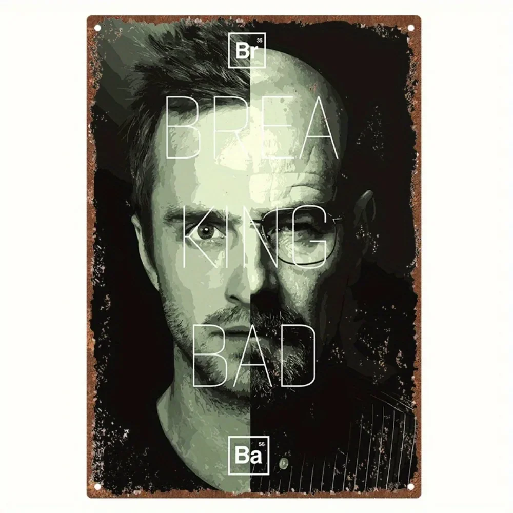 

Vintage Metal Tin Sign, Nostalgic Film And Television Themebreaking Bad, Metal Poster, Aluminum Material, Wall Art Decoration