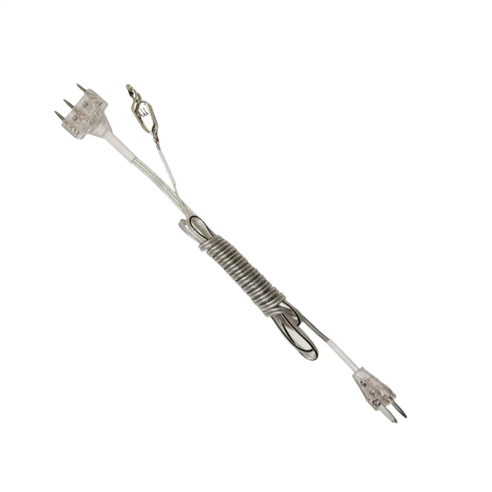 Fencing Sword Wire Coiled Cord for Epee Training with Strong Insulated Cable and Transparent Connector Ends