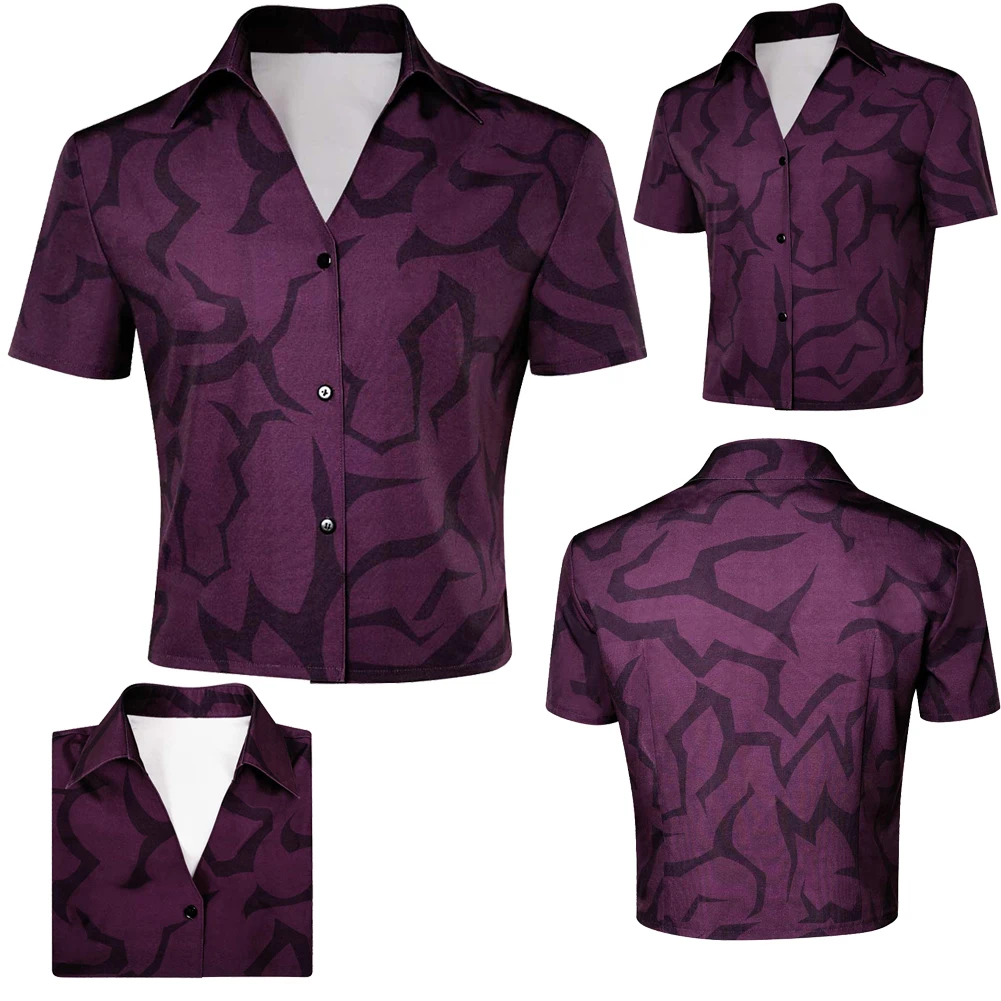 

2025 Cartoon Demon Hunter of KPop Cosplay Abby Shirt Party Disguise Clothing RolePlay Halloween Costume Carnival Suits Outfits