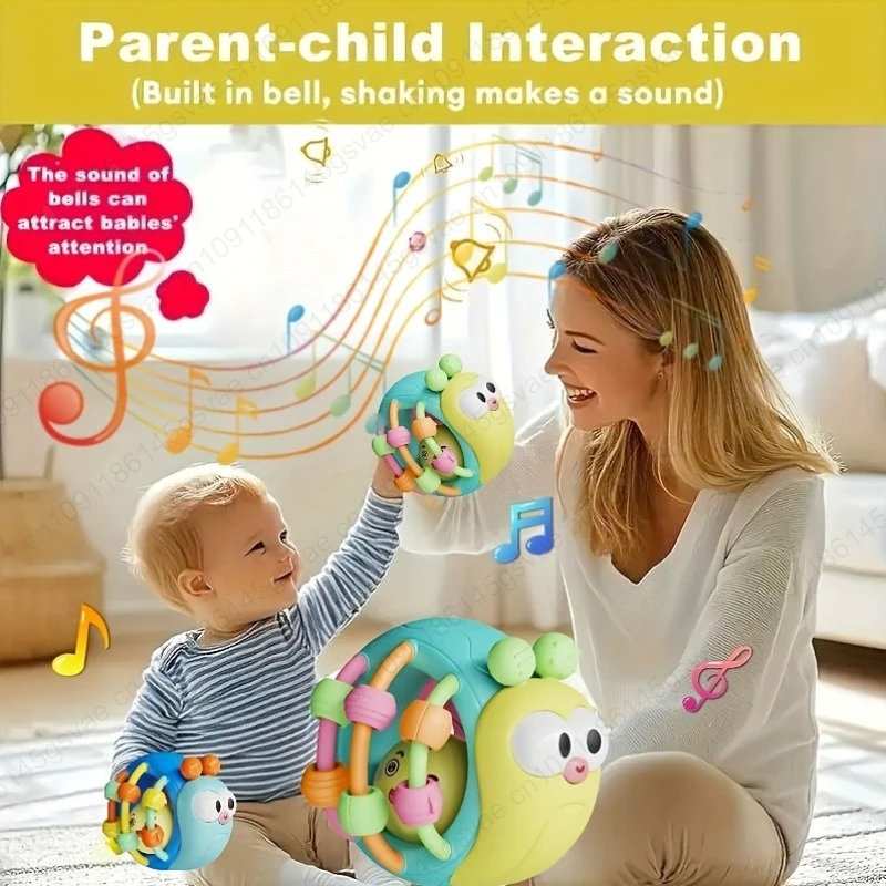 Baby Toy Catch Ball Bendy Baby Walker Rattles Develop Intelligence Ball 0-12 Months Plastic Bell Rattle Doll