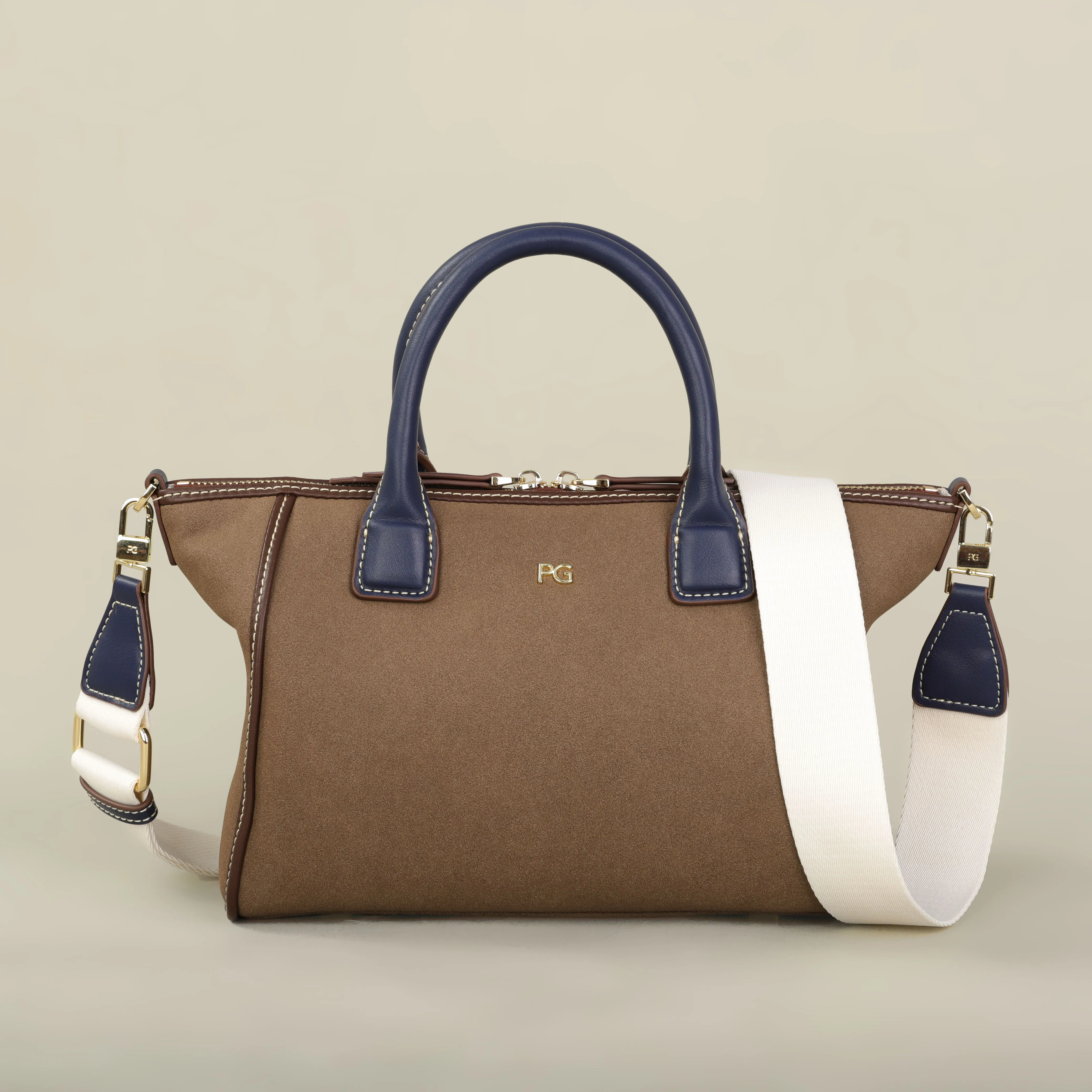 PG Damen Luxus-Tragetasche, Große Kapazität, Schulterhandtasche, Modisches Designer-Design, Casual, Hochwertig, Minimalistisch, Elegante Tasche – Detail 11