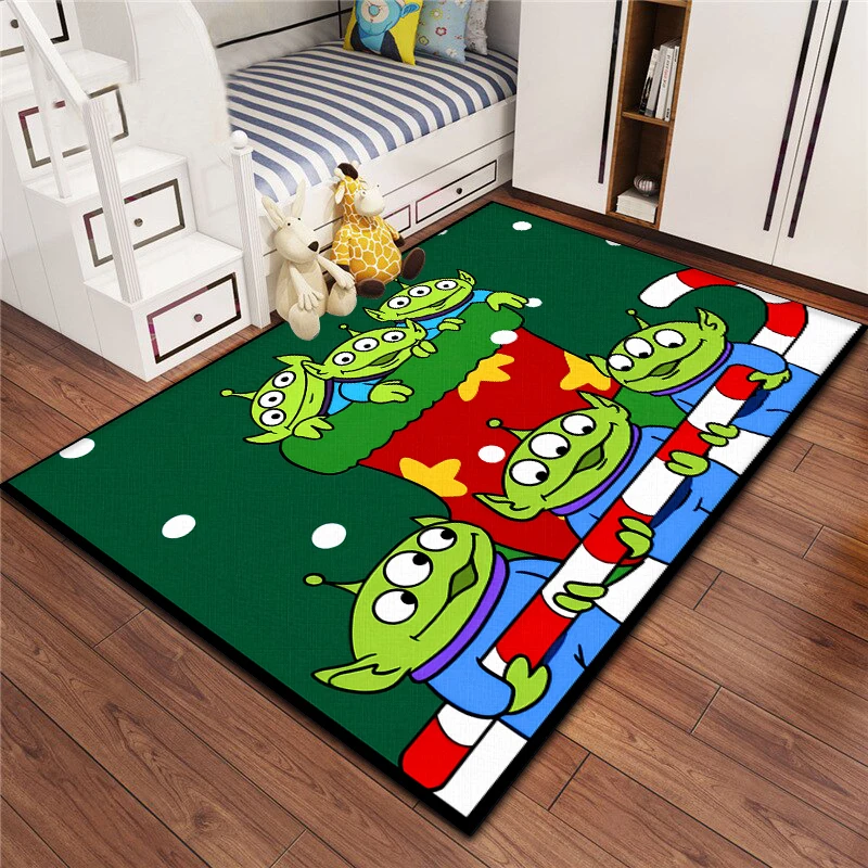 Toy Story Fashion area carpet for children,Living room Bedroom floor mat Kitchen mat Children's Bedroom Mat, Alien rug