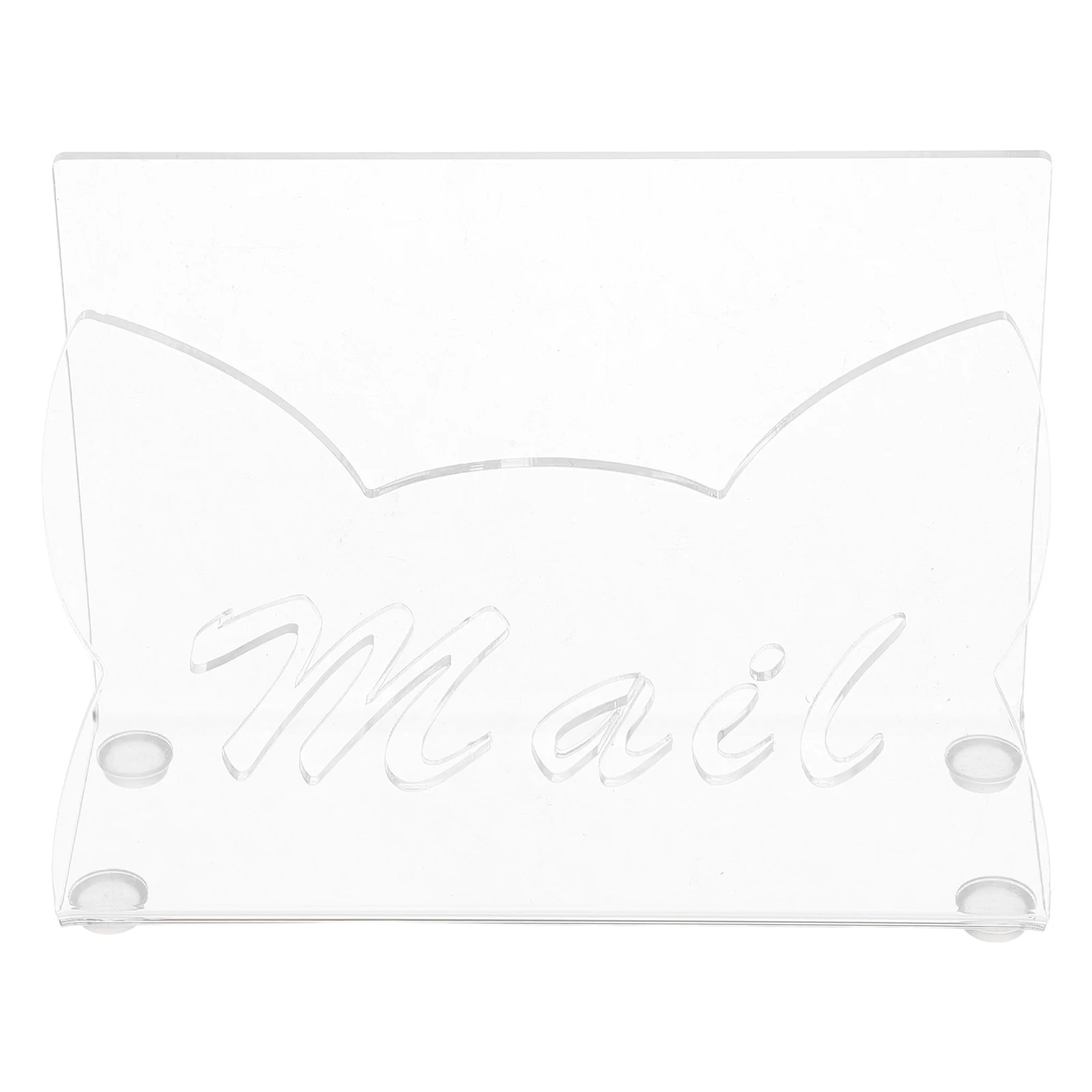 

Mail Organizer Work Desk Sorter Countertop Transparent Acrylic Envelope File Document Holder