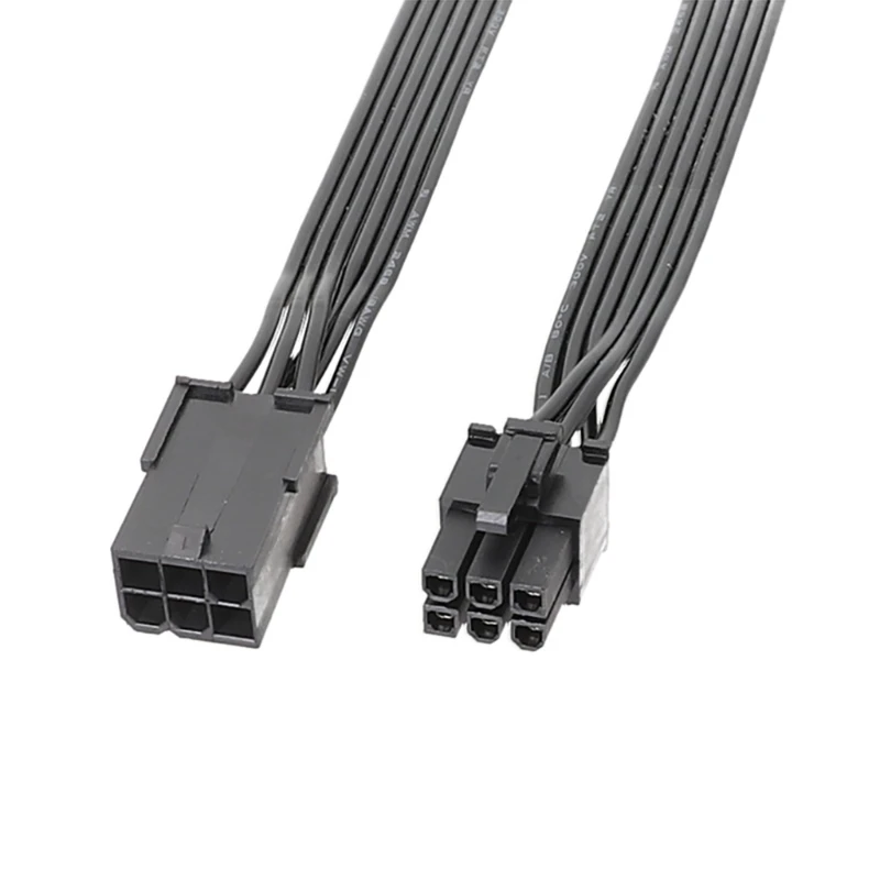 Cable de alimentación para tarjetas gráficas de 6 pines, Cable plano de extensión macho y hembra, Pcie, GPU