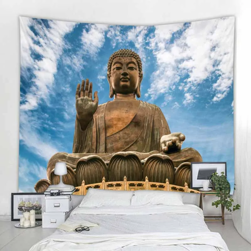 Indian Buddha Art Tapestry Wall Hanging Meditation Mandala Room  Decoration Home decor Background