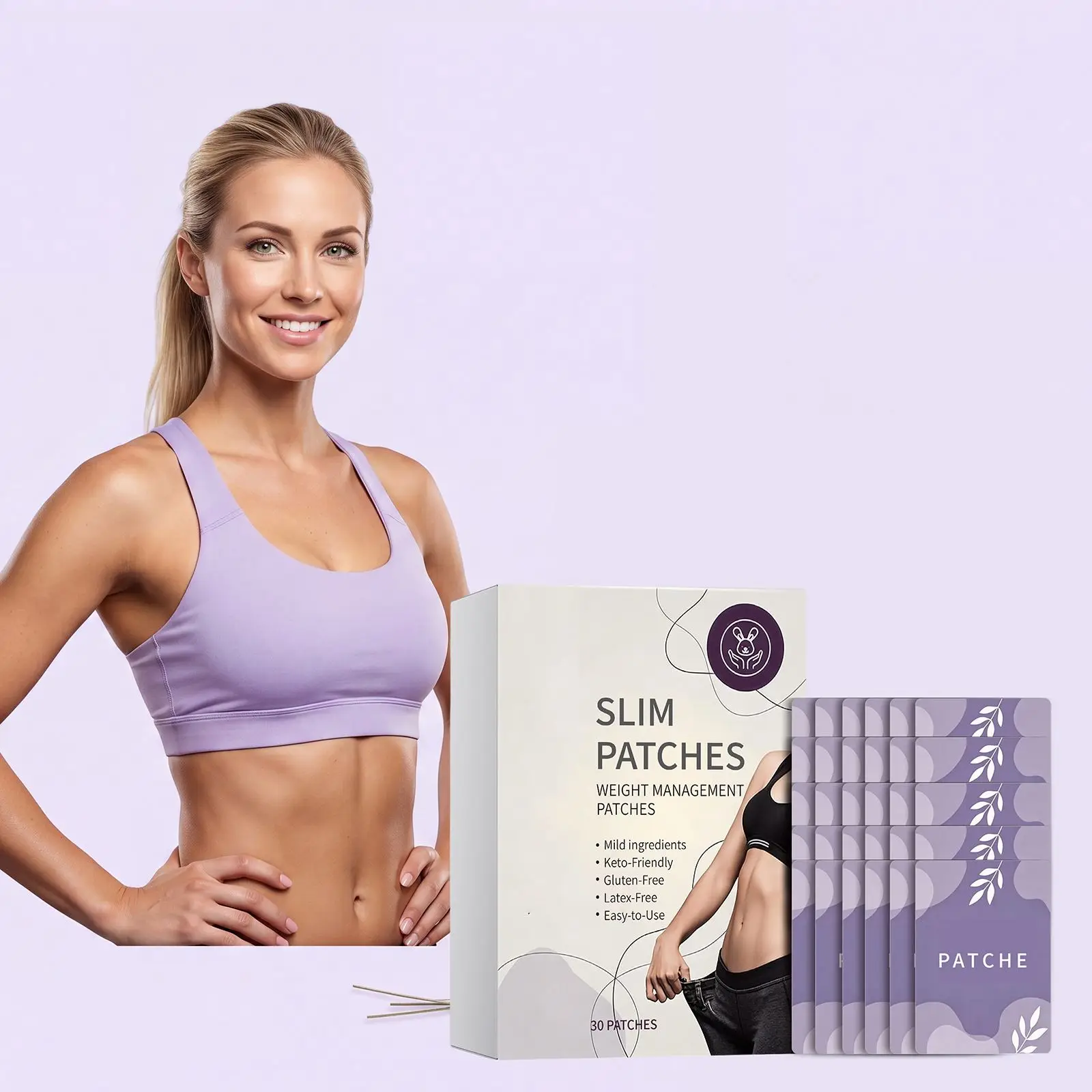 Body Care Patches Non‑Woven Fabric Lightweight Close‑Fitting Skin‑Friendly Overnight Constant‑Temperature Comfortable Sleep Body Stickers 30Pcs