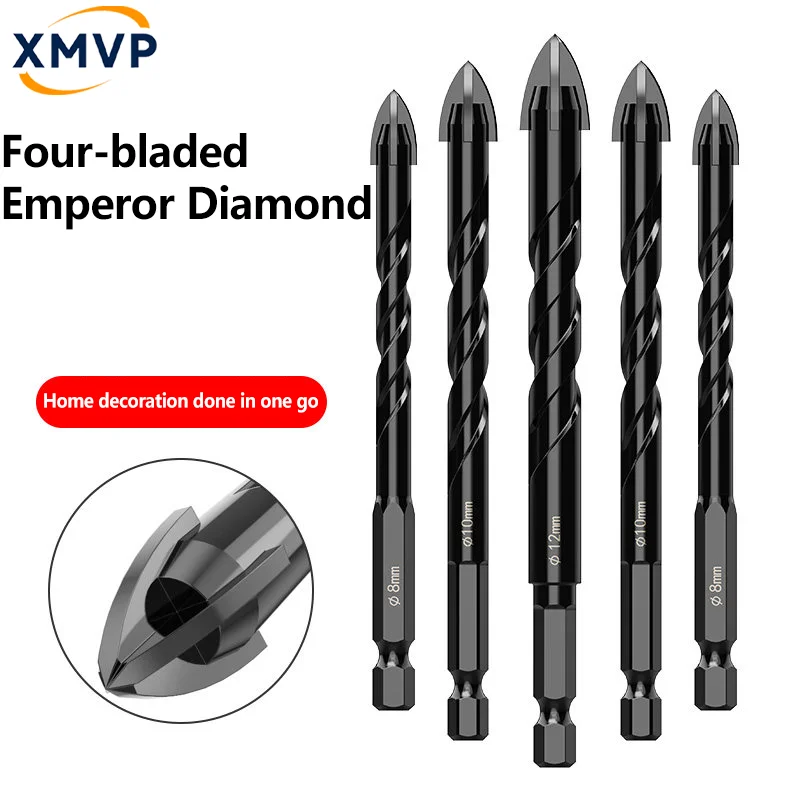 

Tile drill bit dry drilling full porcelain glass king drill electric drill for hole drilling in concrete alloy cross four-edge t