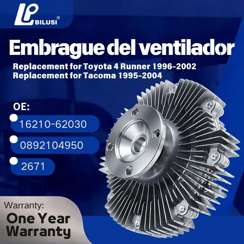 

Bilusi 16210-62030 1621062030 Engine Cooling Fan Clutch for Toyota 4Runner 96-02 Tacoma 95-04 For Honda Passport Acura SLX 9-97