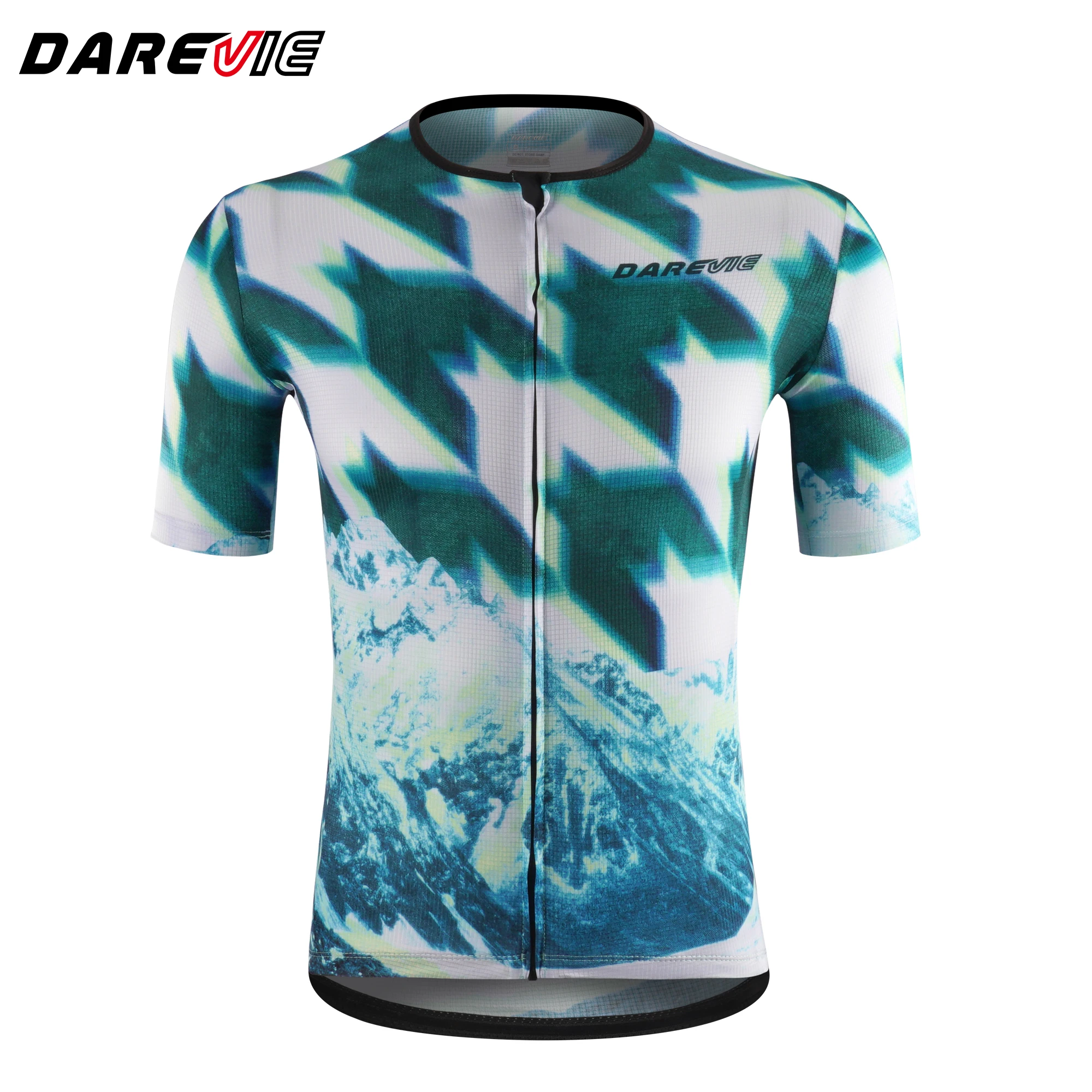 DAREVIE Camisa de Ciclismo Masculina com Tecnologia de Secagem Rápida e Controle de Umidade, Maillot de Ciclismo Masculino com Barra Antiderrapante de 2cm, Roupa de Ciclismo Masculina Macia