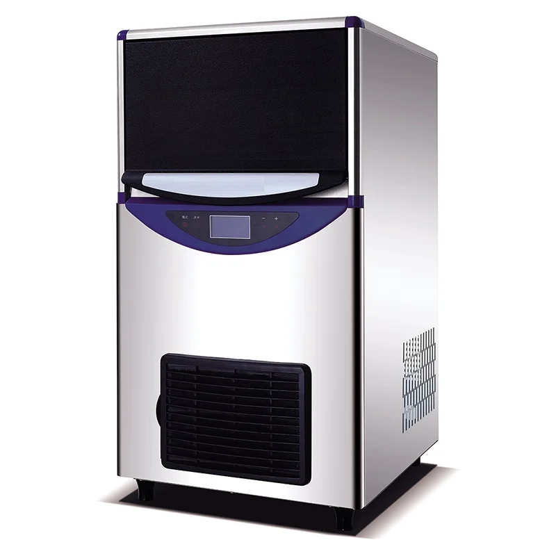 50kg/24h  Free Standing Cube Ice Machines Crescent Making Maker Cube Ice Maker for bar