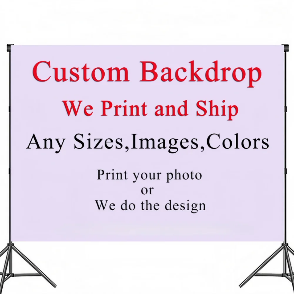 Custom Photo Background for Baby Shower Birthday Party Decor Wedding Backdrop Personalize Picture Print or Design Your Own