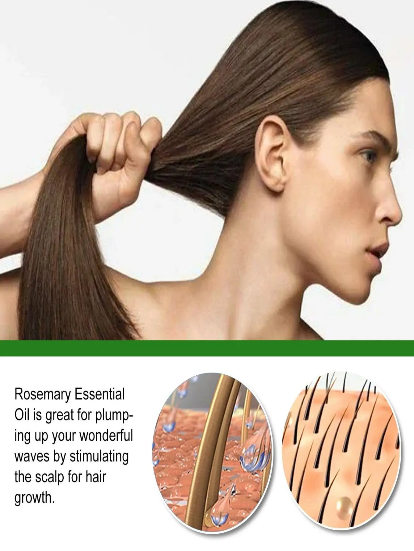 Aceite esencial para el crecimiento del cabello para hombres y mujeres, reparación de cabello dañado, belleza, cuidado, previene la caída del