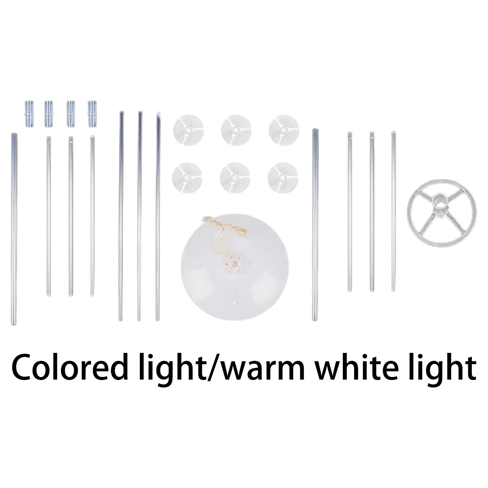 مجموعة عمود البالونات المضيئة DIY لديكور حفلات أعياد الميلاد والذكرى السنوية #2