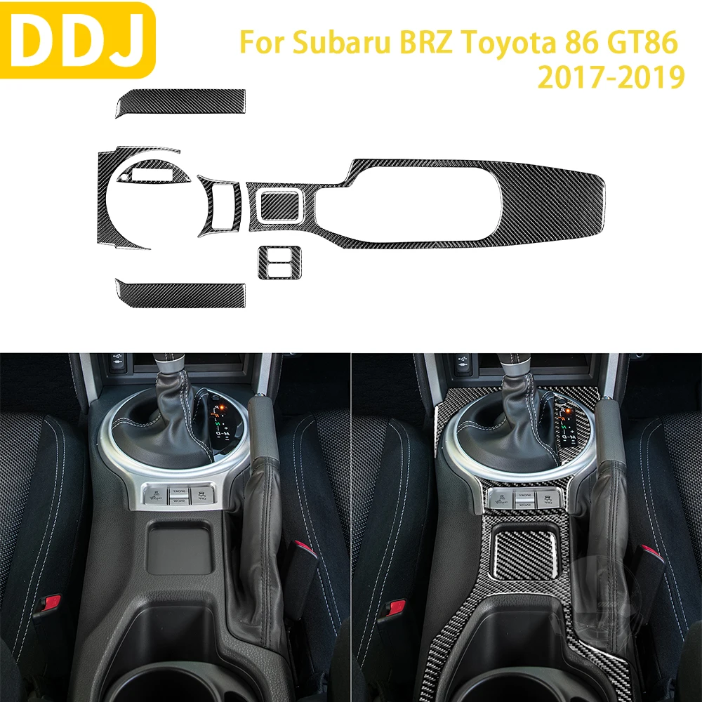 

For Subaru BRZ Toyota 86 GT86 2017-2019 Accessories Car Carbon Fiber Gear Shifting Set Trim Sticker Modification Decoration