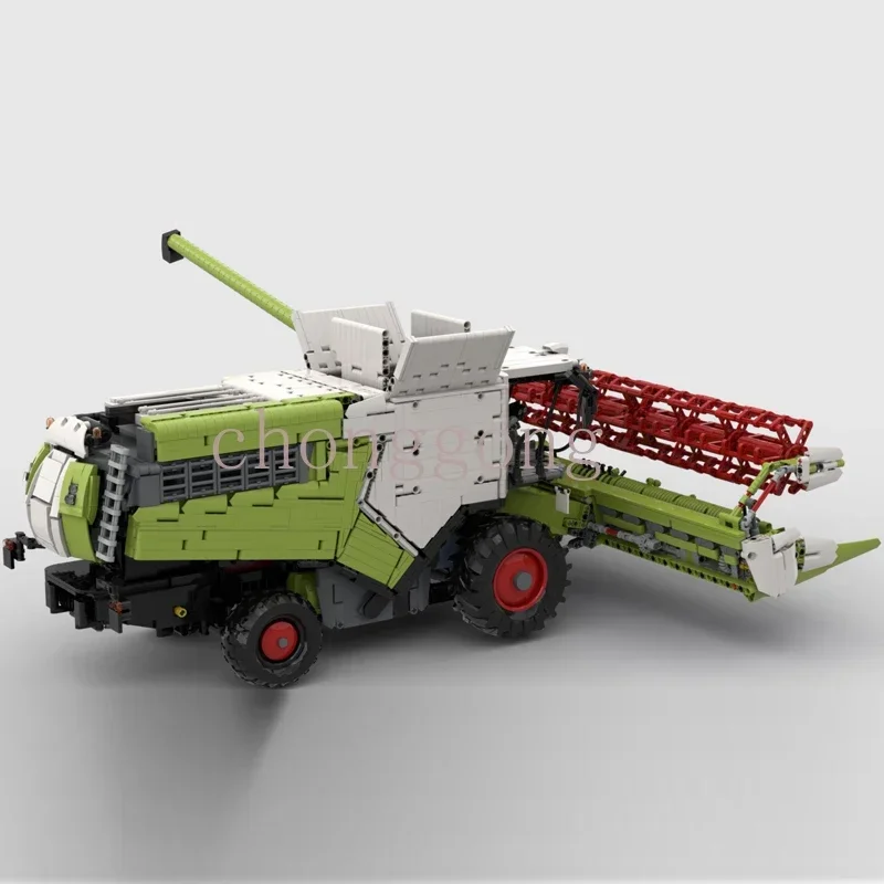 Modelo de brinquedo de montagem remota para menino, Building Blocks, Small Particle Technology, Cross Country Harvester, presente de aniversário, novo, 2021, Moc-71485