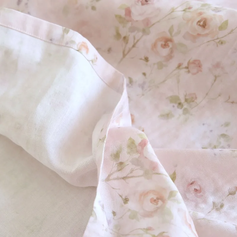 2026 New Spring/Summer Women's Sleeping Skirt 100% Cotton Gauze Long Sleeve Flower Thin Loose Sweet Soft Home Long Dress - view 6