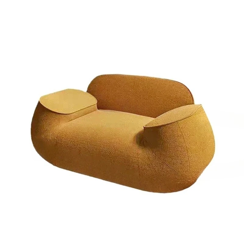 

Smile big white sofa, cream style, Italian modern simple sofa