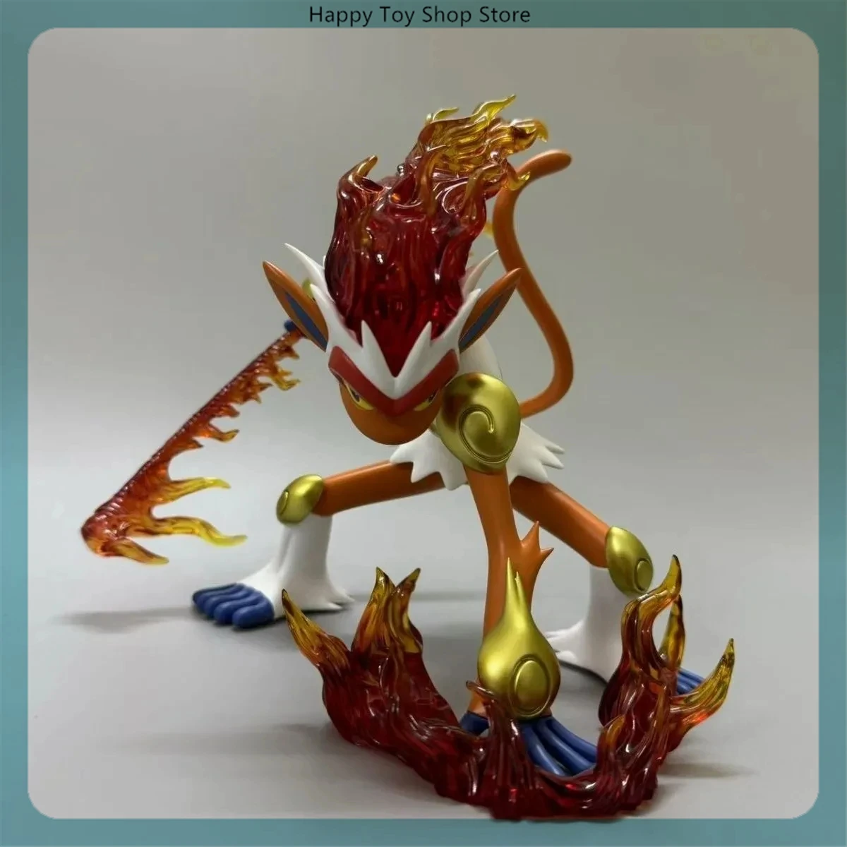 

13cm Pokemon Infernape Burning Flame Anime Figure Model Gk Statue Children Kid Collection Desktop Decoration Ornament Toys Gifts