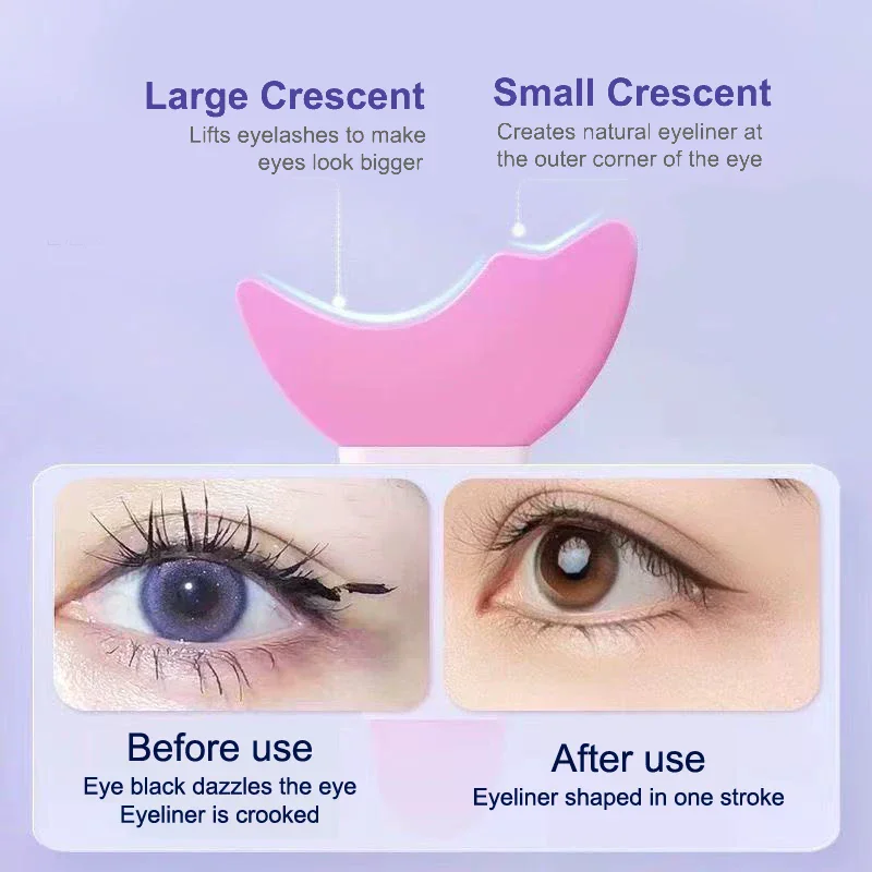 5 stuks eyeliner sjabloon oogmake-up tool mascara siliconen borstel oogmake-up hulp schild applicator multifunctionele wimperstopper