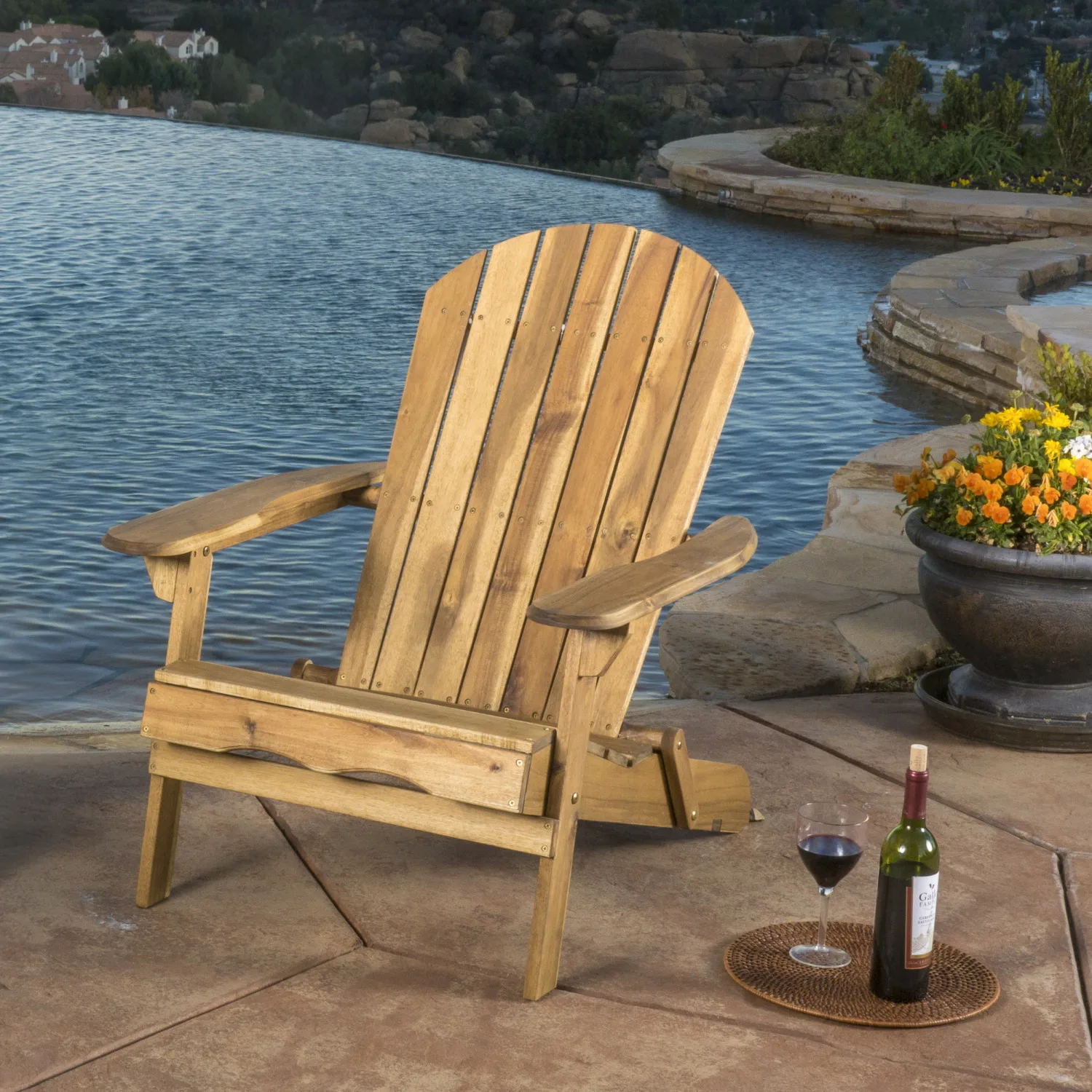 Malibu Reclining Adirondack Chair - Comfortable Outdoor Furniture for Relaxation