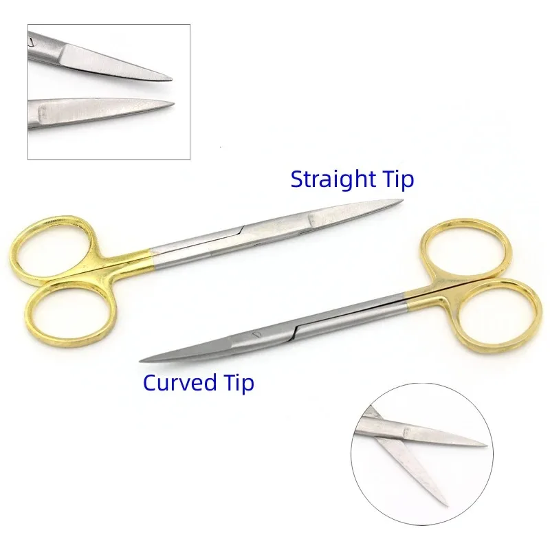 Tijeras Quirúrgicas Dentales de Acero Inoxidable de Alta Calidad, Tijeras Oftálmicas Rectas y Curvas y Pinzas Hemostáticas para Uso Médico