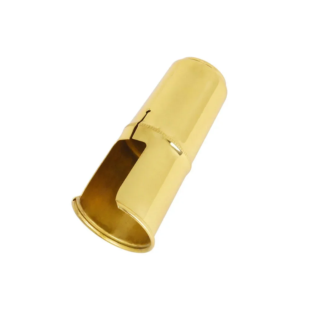 Golden Alto Tenor Saxophone Metal Mouthpiece Ligature Clip And Mouthpiece Cap Double Screws Adjust Sax Accessories