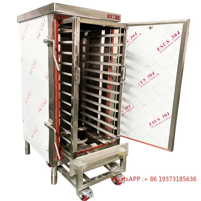 

Trolley Type Steamed Bun Egg Cake Dumpling Rice Steamer Fish Prawn Meat Ball Cooker Steam Cabinet Sausage Rice Steaming Cabinet