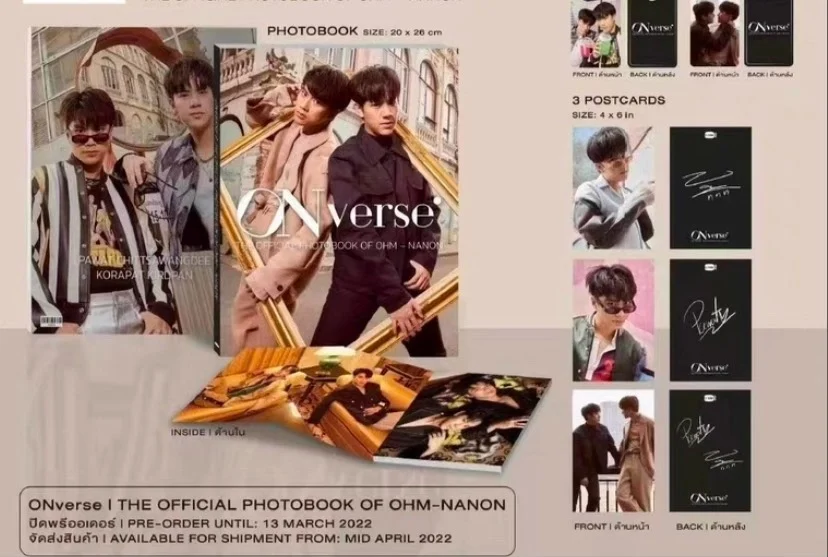 

2025 New In Stock Thai Drama Bad Bubby Series BadBubbySeries Nanon Nilk Nhake OHM NANON PAT PRAN OhmNanon On Verse Photobook