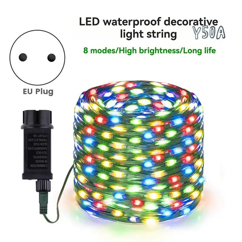 

Y50A-8 Modes Christmas Fairy Lights For Wedding Bedroom Walls Garden Trees Decoration