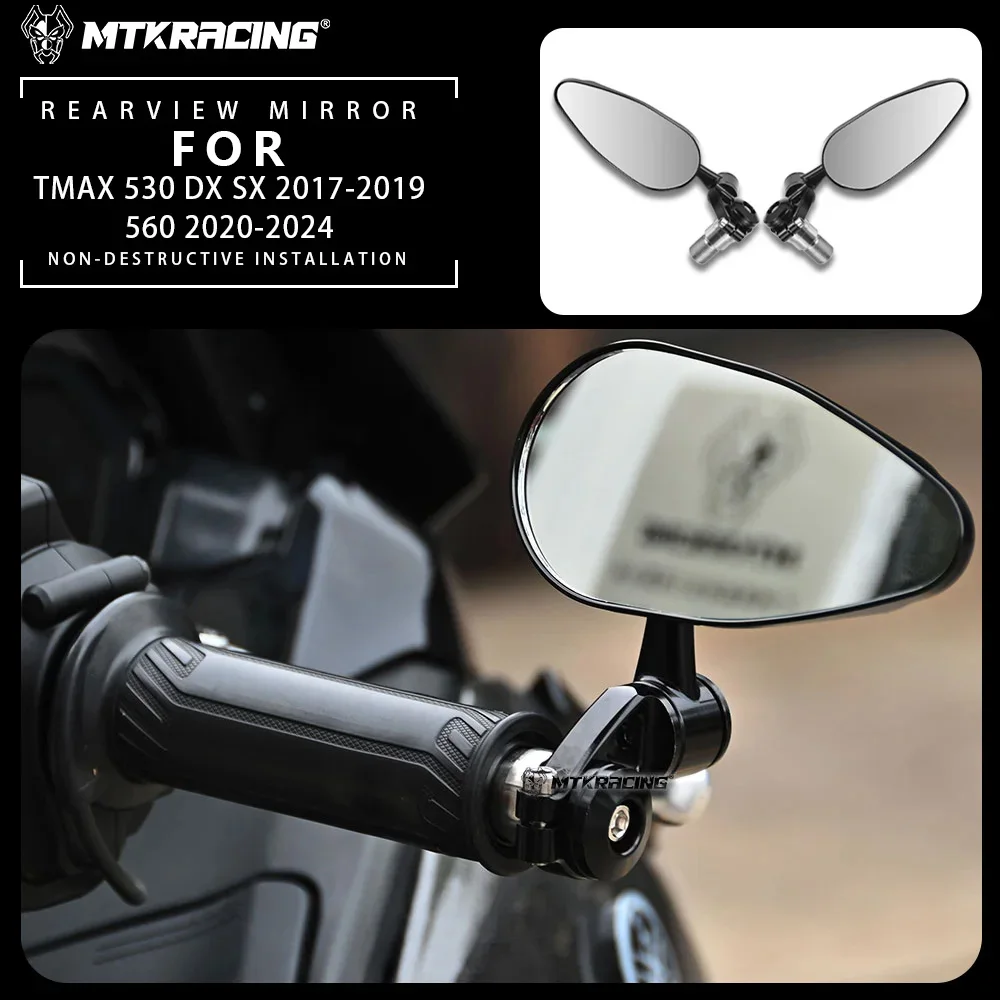

For YAMAHA TMAX530 DX SX /TMAX560 Motorcycle rearview side mirror Handlebar End Mirror Accessories